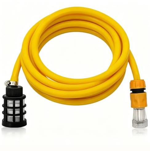 TzzXzz 3M Suction Hose Pipe with Connector and Filter for Pressure Washe | High Pressure Washing Accessories, Karcher K2 K3 K4 K5 K6 K7 Karcher Series and Bosch AQT Series