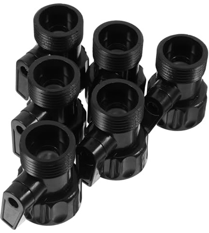 Yardwe 6stücke Garten-schlauchabsperrventile Mit Präziser Flusskontrolle Flexible Anschlüsse Für Wasserschläuche Für Gartenbewässerung Und Einfache