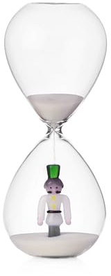 Ichendorf Cascanueces - Reloj de arena con forma de soldado, 20 cm, vidrio borosilicato