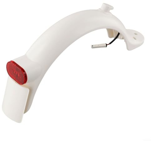 babominimer Hinteres Schutzblech und LED-Rücklicht-Ersatz-Set für Pro und Pro2 Elektroroller, langlebiges ABS-PC-Zubehör für Outdoor-Fahrschutz und (weiß)