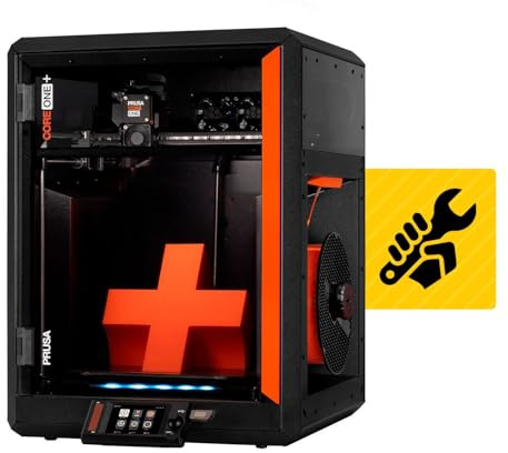 Original Prusa CORE One+ Full DYI 3D Printer Kit - for Home & Business - Professional & Beginner Friendly - Free HF Nozzle & Filament - Fast & Fully Enclosed - Large Print Area 9.8x8.6x10.6in