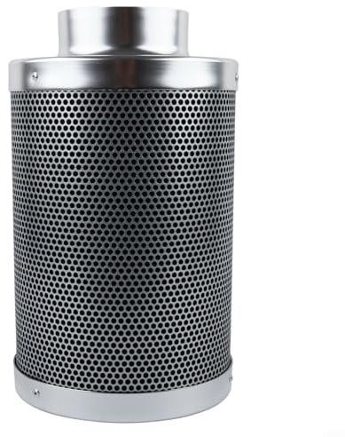 Beatanug Filtro ai carboni attivi, 100 mm, per controllo degli odori, RC48 al carbonio leggero con flusso d'aria di 364 m³/h, pre-filtro a flangia in alluminio per tenda da coltivazione, cucina, (100