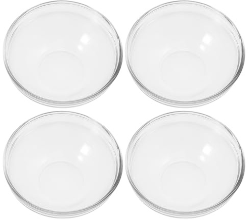 Veemoon Lot de 4 Mini Bols à Sauce en Verre 3 Oz Empilables Cuisine Polyvalente et Occasions Multiples Faciles à Transporter