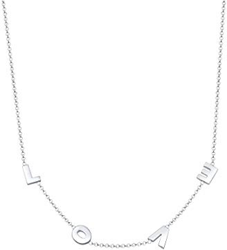 Elli Collana Donna Pisello Catena Love in Argento 925