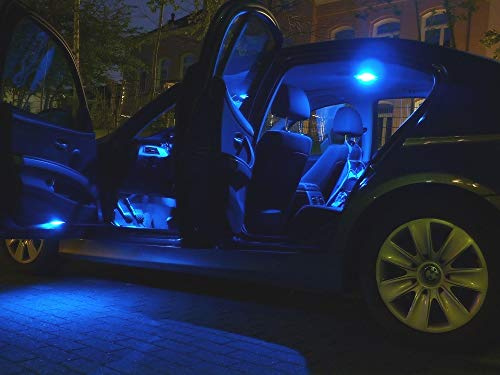 10x bombillas Iluminación interior LED JUEGO AZUL Pro!Carpentis compatible con E39 1995-2005 lámparas de vehículo luz de habitáculo LOS AÑOS DE FABRICACIÓN VER ABAJO