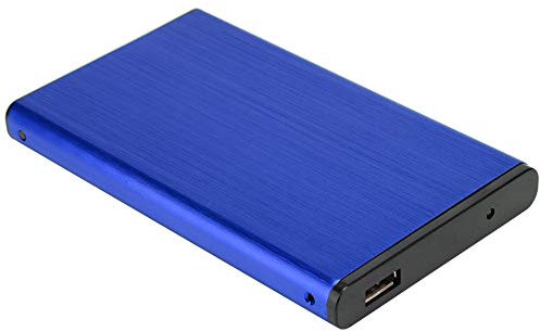 Notebook esterno HDD, spazzolato Fit durevole 2TB Hard Disk Box, compatibile con USB 2.0 da 2,5, custodia mobile HDD in lega di alluminio leggera per hard disk Sata Hdd per 2T