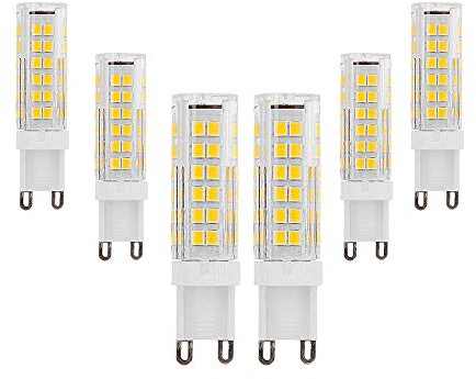 G9 LED-Glühbirnen 9W Äquivalent 90W Halogen Warmweiß 3000k 900Lumen AC220-240V 360° Abstrahlwinkel Energieeinsparung G9 Nein Dimmbar(6 Stücke)[Energieklasse A ++]