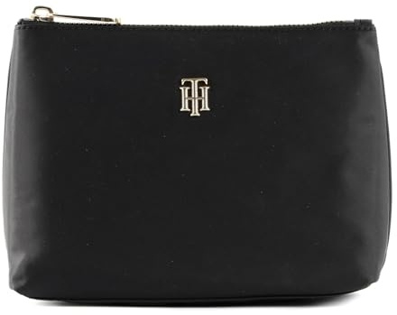 Tommy Hilfiger Waschbeutel mit Mohnblumen-Motiv, Schwarz, Schwarz (Schwarz), One Size