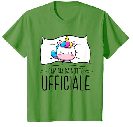 Unicorno Camicia Da Notte Dormire Pigiama Maglietta