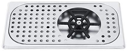 AYNEFY Stainless Steel Milk Tea Cup Washer, 114mm Diameter, 201 Stainless Steel & Copper, G1/2in Connector, Flat Washer for Bar Coffee Shop