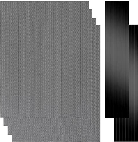 4 Stück 400 x 300 mm DIY PC Gehäuse Staubgitterfilter PVC Staubdichte Netzfilterabdeckung mit Magnetstreifen für Computer PC Gehäuse