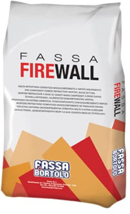 Malta refrattaria firewall fassa bortolo grigia kg 5 (5 pezzi) Fassa bortolo