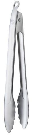RÖSLE Pinze per barbecue, di alta qualità, con sistema di chiusura brevettato, per grigliare, cucinare e servire, 30 cm, in acciaio inox 18/10, lavabili in lavastoviglie, colore: argento