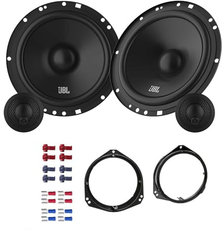 JBL Stage161CFS Lautsprecher mit Einbauset passend für Opel Tigra Twintop Coupe 2004-2009 Türen vorne 450 Watt 165mm 2 Wege Kompo