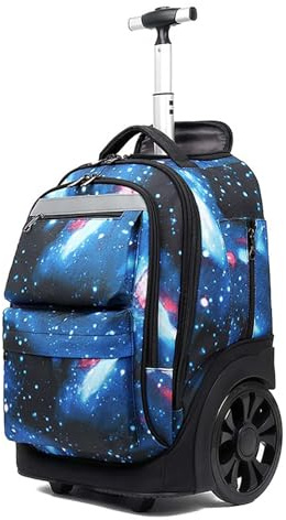 GOTYKE Reseryggsäck med hjul, ryggsäck med hjul, ryggsäck med hjul för bärbar dator vagn väska män handbagage kvinnor flyggodkänd rullande ryggsäck för resa, 8, En storlek