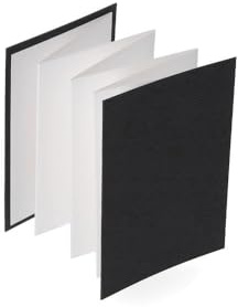 SM.LT Leporello Aquarellbuch mit traditionellem weißem Papier aus 100% Baumwolle, Format 105 x 148 mm, bestehend aus 8 Blättern, 300 g/m² 6KN-ESK