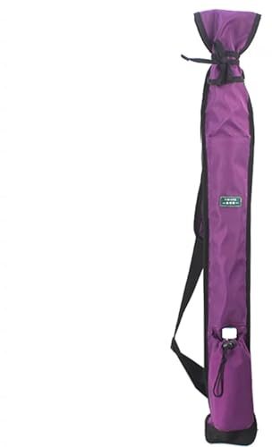 Sacs à épée en toile imperméable,sac à dos à bandoulière réglable,sac de transport extérieur multifonctionnel pour épée de tai chi d'arts martiaux,katana,bokken,canne à pêche,parapluie (noir/violet)