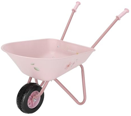 Little Dutch Schubkarre für Kinder Kinderschubkarre Metall - Fairy Garden rosa