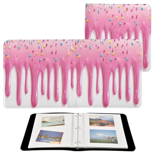 JUMBEAR Álbum de fotos grande autoadhesivo con 20 páginas, álbum de recortes para boda, familia, bebé, vacaciones, helado delicioso