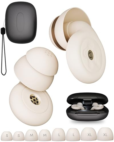 Bodyssey Earplugs for Sleeping – Reusable Silicone Noise Reduction Ear Plugs with Multiple Tips & Travel Case