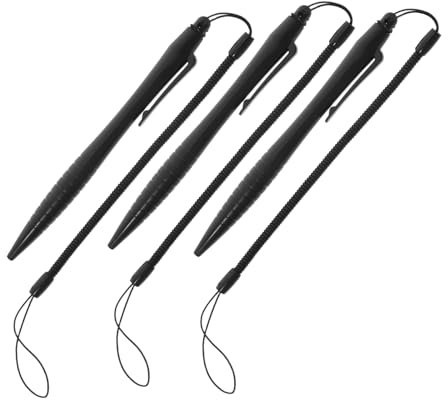 Gatuida 3pcs Touchscreen Stylus Pen Precision Writing for Touch Devices Spring Lanyard for Tablets Smartphones