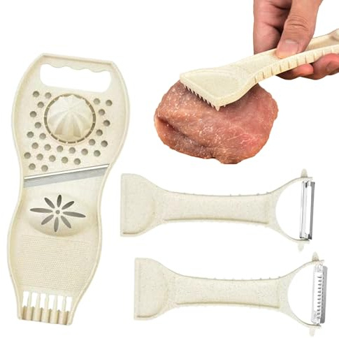 Pelador de Verduras Multifuncional Rallador de Mano Multiusos