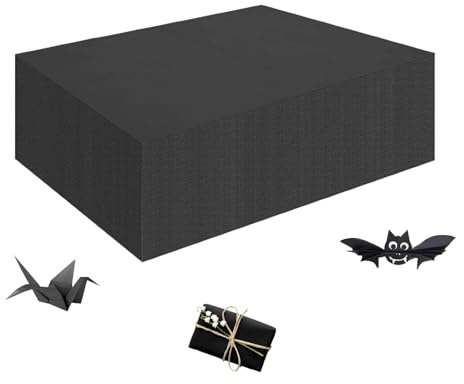 100 Sheets A3 Black Art Paper 44x30cm Craft Construction Paper for Art DIY Drawing Gift Wrapping Packaging Shipping