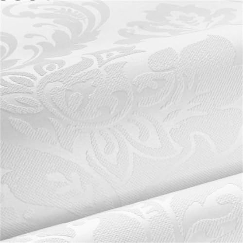 OZLCUA Carta Da Parati Carta da parati damascata in rilievo 3D, motivo floreale, carta testurizzata, decorazione for la casa, camera letto e soggiorno(Color1,0.530mx3.0m)