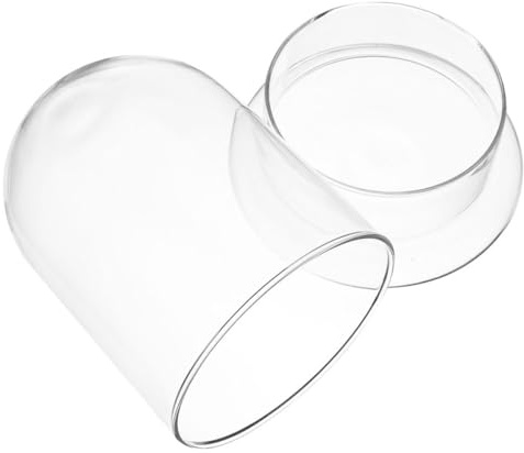 Kisangel Cloche en Verre Transparent pour Terrarium Écologique, Bouteille Décorative Support, pour Plantes de Jardin et Bureau Intérieur