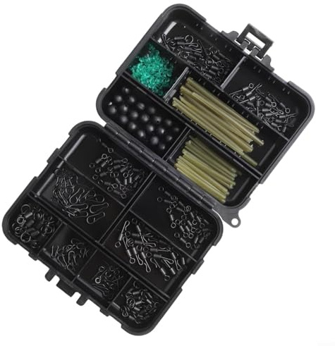 Kit per pesca alla carpa tutto in uno, 301 pezzi, con accessori, inclusi ganci, girelle e clip per una migliore esperienza di pesca