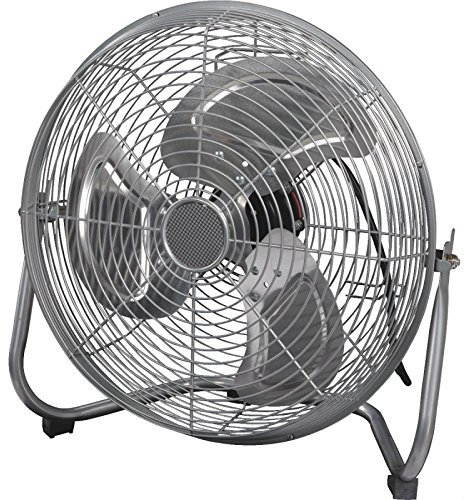 BARGAINS-GALORE 14 Chrome Industrial 3 Speed Free Standing Fan - Adjustable Tilting, Portable, Inch | Ideal For Summer, High Velocity, Hydroponic | Suitable For Gym, Office & Home