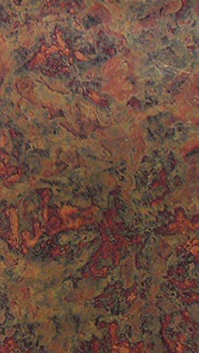 Wachsverzierfolien marmoriert Anzahl 1 Stück, Größe 155 x 90 mm, Farbe kupfer/bunt meliert