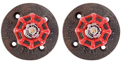 Rgrgh, industrielles Radventil als Wandkunst oder Aufhängehaken, Steampunk, schwarzes Radventil als Mantelhaken, Handtuchhaken, Industriehaken, rustikale Garderobe, Kleiderhaken, Huthaken, 2er Pack