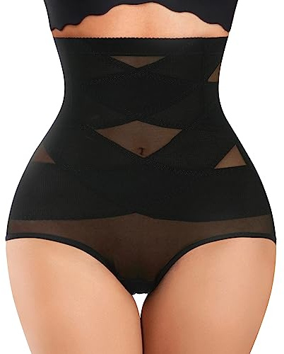 Nebility Po-Former-Shapewear für Damen, hohe Taille, doppelte Bauchkontrolle, Taillentrainer-Body