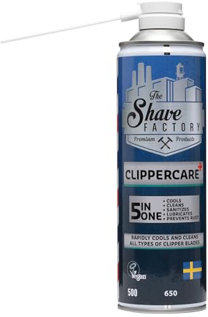 Spray detergente 5 in 1 per macchine tagliacapelli, 500 ml, The Shave Factory