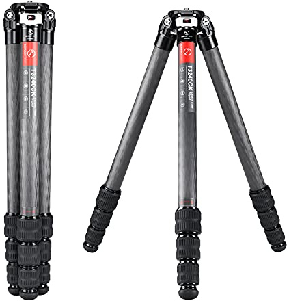 SUNWAYFOTO T3240CK Trépied de voyage en fibre de carbone compact léger portable professionnel pour appareil photo reflex numérique étanche Charge 25 kg