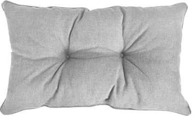 POKAR Rückenkissen Stuhlkissen Rückenlehne für Stuhl Rattanmöbel Gartenmöbel Kissen Outdoor Rückenpolster Lounge Polster 60x40x10 cm, Grau