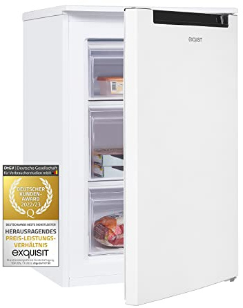 Exquisit Gefrierschrank GS81-040C weiss | 87 l Nutzinhalt | 4 Sterne | 55cm