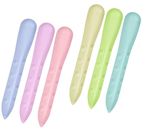 OFFCUP Dreieck Radiergummi - 6 Stück Dreieckradierer mit Grip, Universal Radiergummi aus Gummi für Schulen und Büros (Gemischte Farbe)