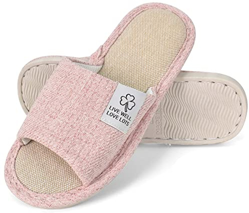 Colexy Chaussons Antidérapant Homme Femme Pantoufles Confortable Léger Bout Ouvert Accueil Chaussures été Chaussures pour la Maison (rose, adult, numeric_40, numeric, eu_footwear_size_system, medium)