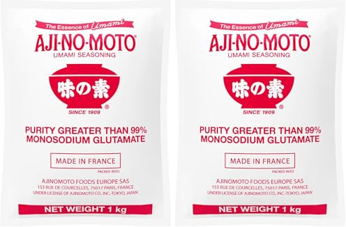 Aji-no-moto 99% Glutamato - Condimento, 1 unidad, 1 kg (Paquete de 2)