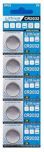MUNDDY - Pack de 5 Pilas de Boton en Blister Pila Boton Litio CR2032 3V Blister*5…