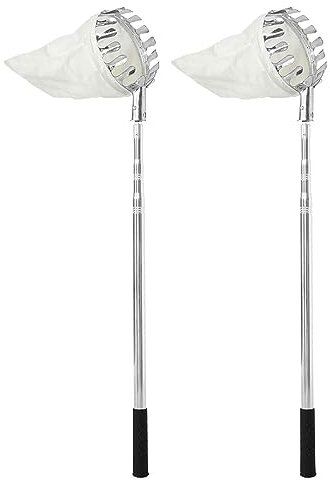 LekLai Obstpflücker, Obstpflücker-Werkzeug, Verstellbarer Obstpflücker, Ergonomischer, Leichter Obstfänger, Obstpflückwerkzeug Für Kirschen, Beeren, Orangen, Zitronen, Birnen/2Pcs/1.5M