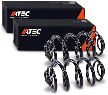 ATEC Germany 2x Muelle suspensión trasera izquierda derecha compatible con