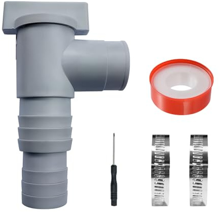 ACAREY Pool Schlauchhalter Pool Zubehör Wartungshahn/Absperrhahn Für Pools Mit 32mm Schlauchanschluss, Poolschlauch Adapter Poolschlauch 32mm Verbinder (1 Satz)