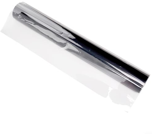 Hasaller Pellicola per protezione solare, isolamento termico, pellicola a specchio, blocca i raggi isolanti termici, adesivo elettrostatico a risparmio energetico (60 x 100 cm)