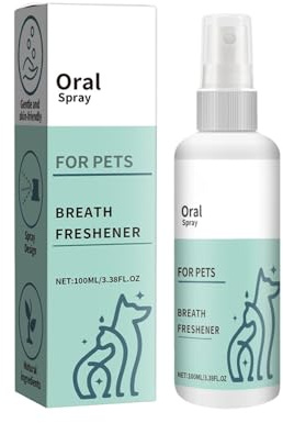 Zahnpflegespray für Hunde 100ml - Zahnsteinentferner Hund - Dentalspray für Hunde Zahnstein - gegen Mundgeruch Hund - Zahnreinigung Hund - Effektive Zahnpflege Hund - Hund Zahnstein Spray (100ML)
