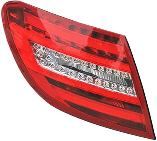 INRNT Anhänger Rückleuchten Bremsleuchte für Benz W204 C180 C200 C220 C260 C280 C300 2011-2014,wasserdichte Rückleuchten Anhänger Rücklicht Kontrollleucht,A/Left Side