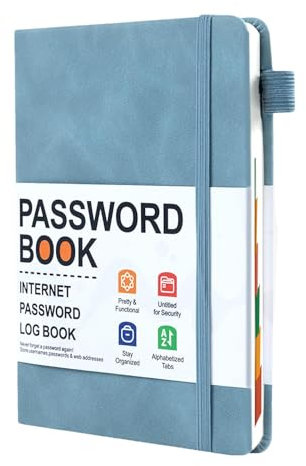 Passwort-Adressbuch, Passwortbuch,Computer-Passwort-Organizer-Buch Mit Alphabetischen Tabs | Pocket-Adressprotokoll-Notizbuch Für Kontodetails, Website-Anmeldungen Und Wichtige Kontakte
