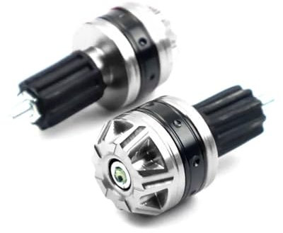 Yuegtik Motorrad-Lenkerenden, Griffe, 7/8 Zoll, 22 Mm, Motorrad-Lenker Aus Aluminiumlegierung Lenkerstopfen